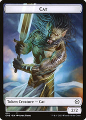 Phyrexian Goblin // Cat Double-Sided Token [Phyrexia: All Will Be One Tokens] | Total Play
