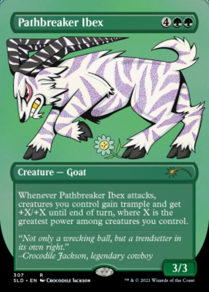 Pathbreaker Ibex (Borderless) (Foil Etched) [Secret Lair Drop Series] | Total Play