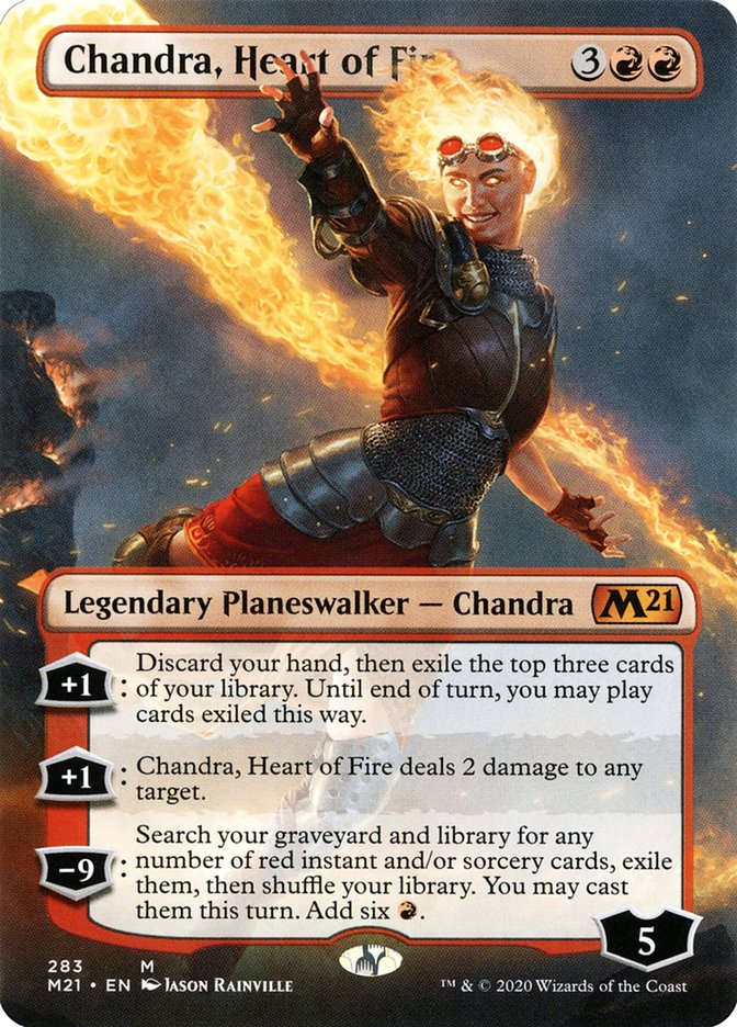 Chandra, Heart of Fire (Borderless) [Core Set 2021] | Total Play