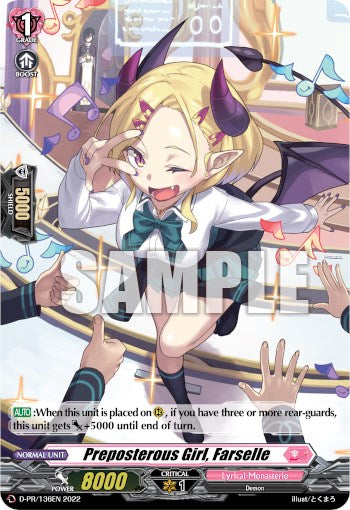 Perposterous Girl, Farselle (D-PR/136EN) [D Promo Cards] | Total Play