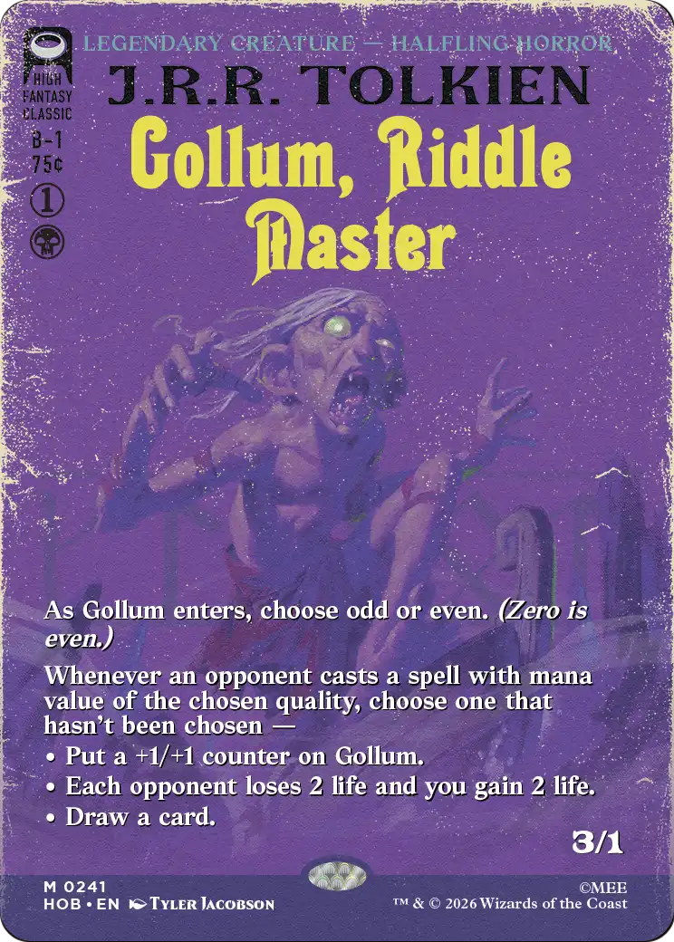 Gollum, Riddle Master (Borderless) [The Hobbit] | Total Play