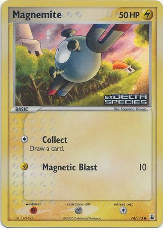 Magnemite (74/113) (Stamped) [EX: Delta Species] | Total Play
