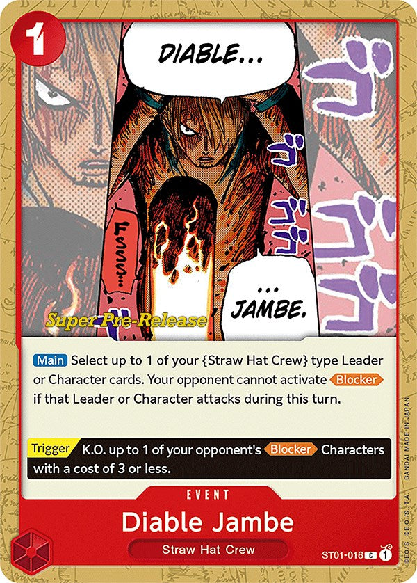 Diable Jambe [Super Pre-Release Starter Deck: Straw Hat Crew] | Total Play