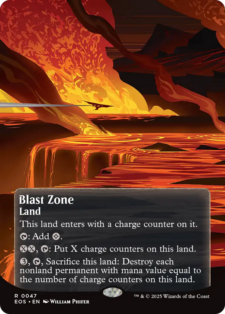 Blast Zone (0047) (Borderless) [Edge of Eternities: Stellar Sights] | Total Play