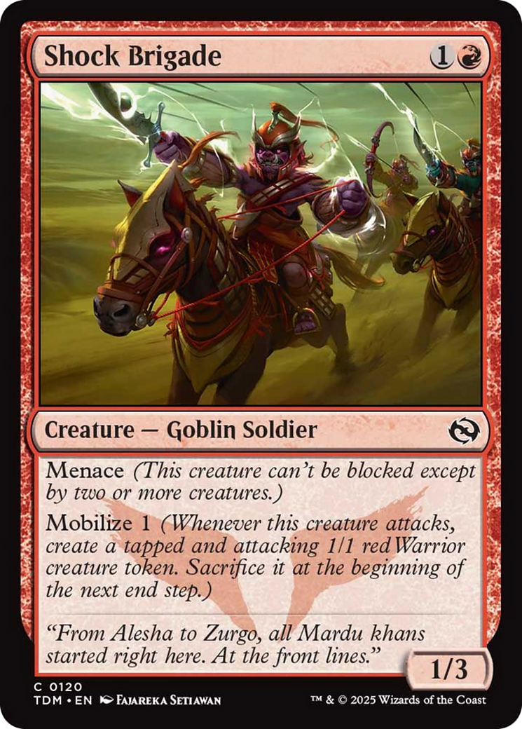 Shock Brigade [Tarkir: Dragonstorm] | Total Play