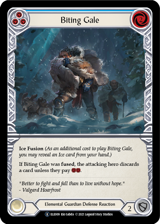 Biting Gale (Blue) [U-ELE009] (Tales of Aria Unlimited)  Unlimited Normal | Total Play
