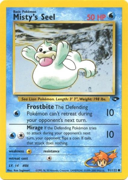 Misty's Seel (91/132) [Gym Challenge Unlimited] | Total Play