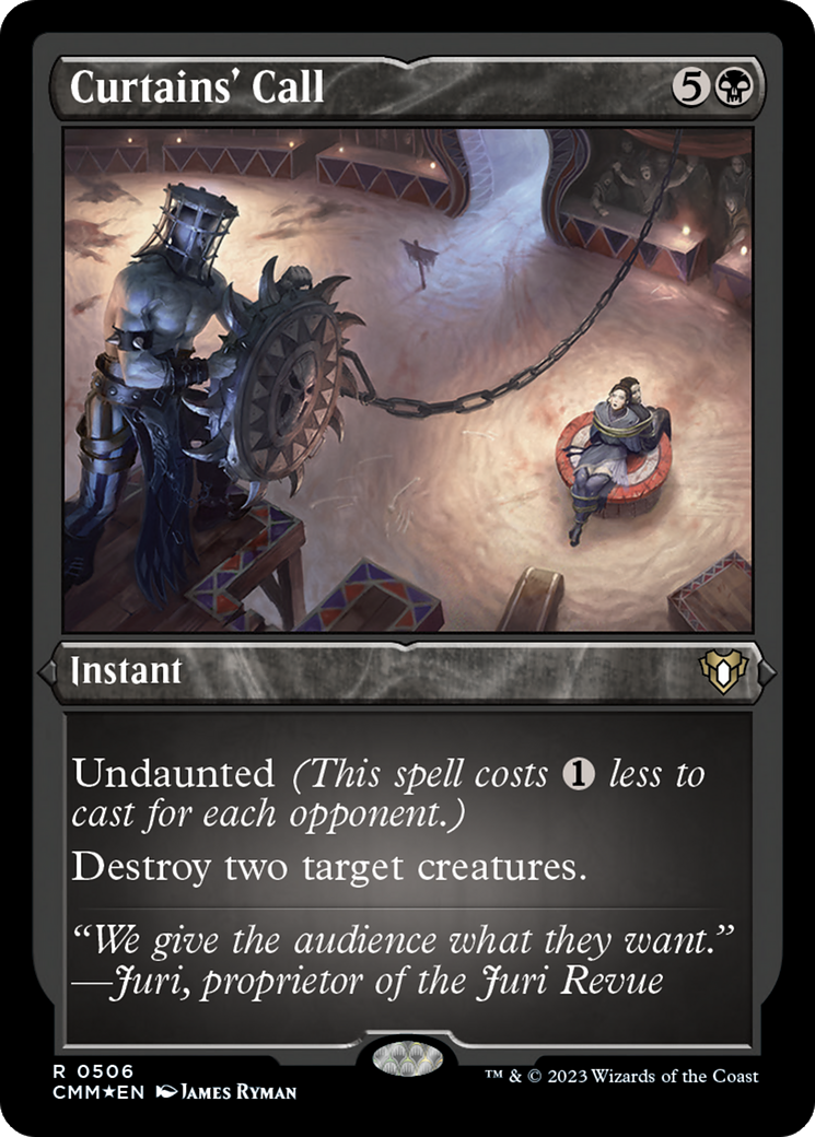 Curtains' Call (Foil Etched) [Commander Masters] | Total Play