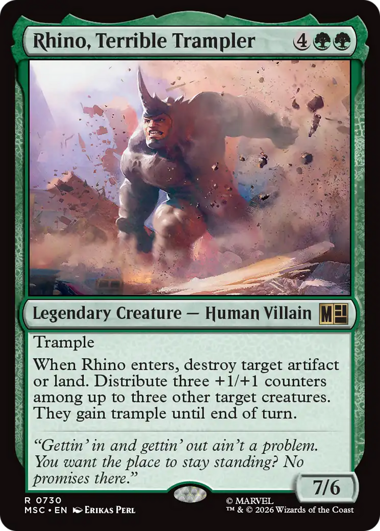 Rhino, Terrible Trampler [Marvel Super Heroes Commander] | Total Play
