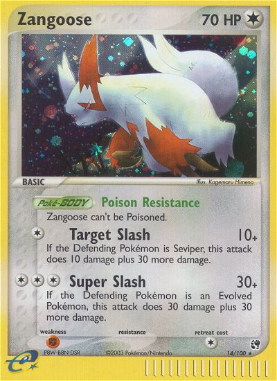 Zangoose (14/100) [EX: Sandstorm] | Total Play