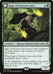 Sage of Ancient Lore // Werewolf of Ancient Hunger [Shadows over Innistrad] | Total Play