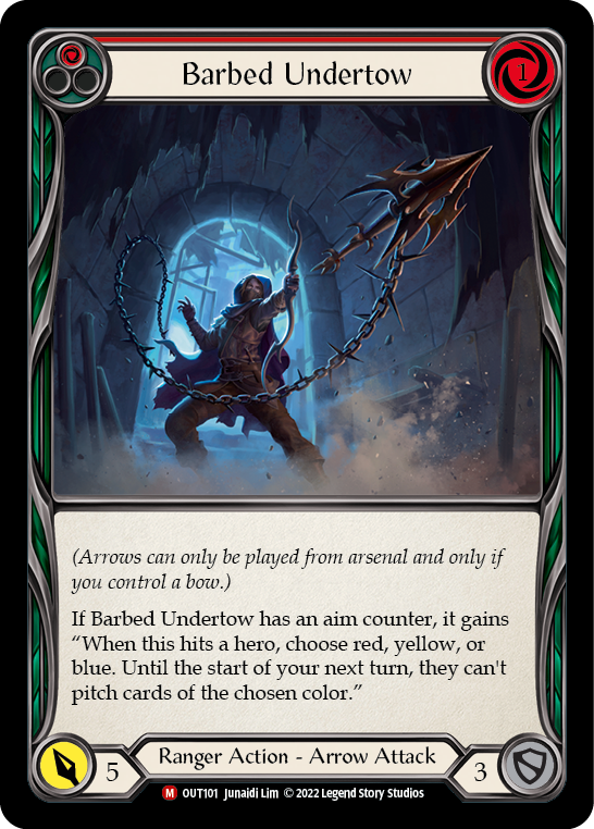 Barbed Undertow [OUT101] (Outsiders)  Rainbow Foil | Total Play