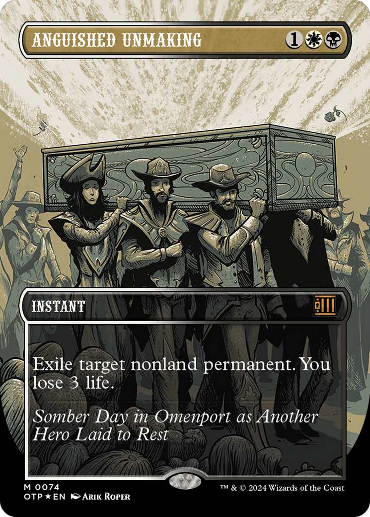 Anguished Unmaking (Textured Foil) [Outlaws of Thunder Junction: Breaking News] | Total Play