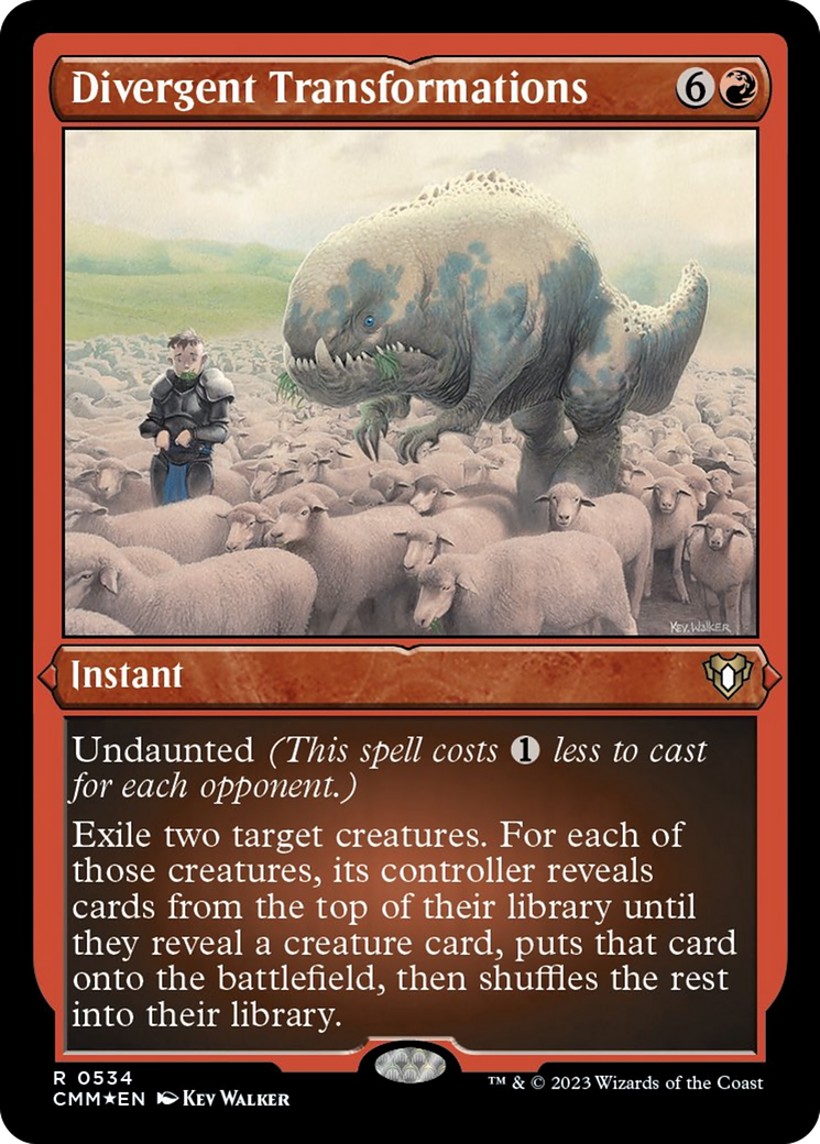 Divergent Transformations (Foil Etched) [Commander Masters] | Total Play