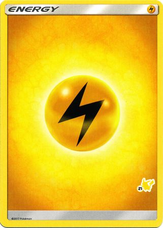 Lightning Energy (Pikachu Stamp #21) [Battle Academy 2020] | Total Play