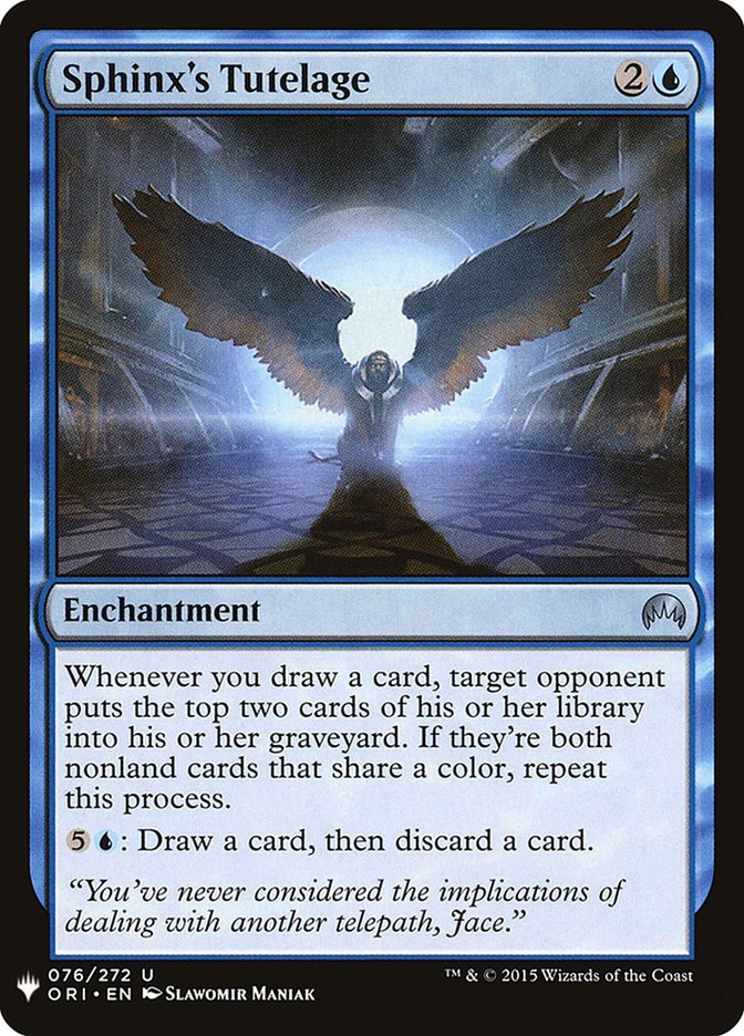 Sphinx's Tutelage [Mystery Booster] | Total Play
