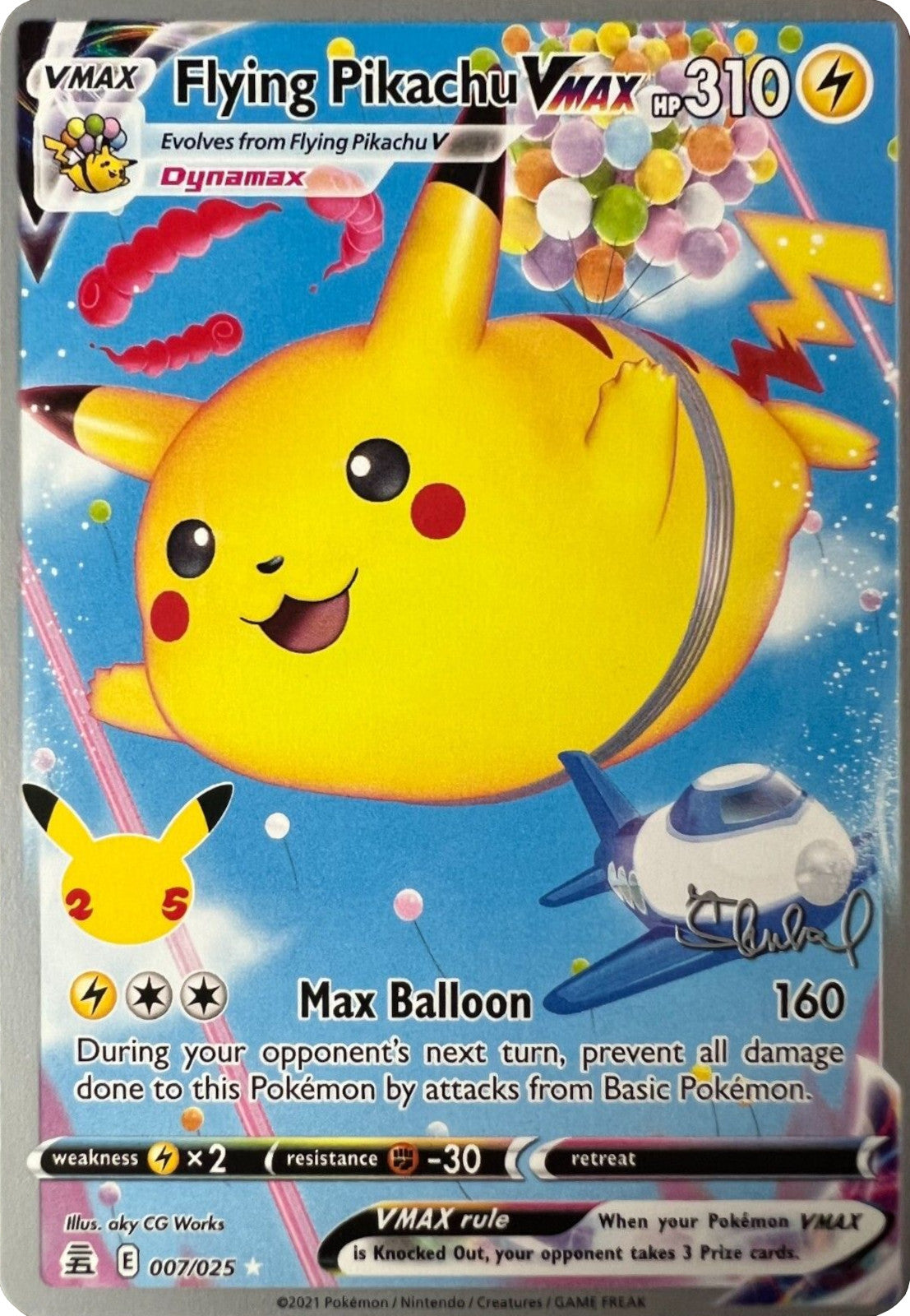 Flying Pikachu VMAX (007/025) (ADP - Ondrej Skubal) [World Championships 2022] | Total Play