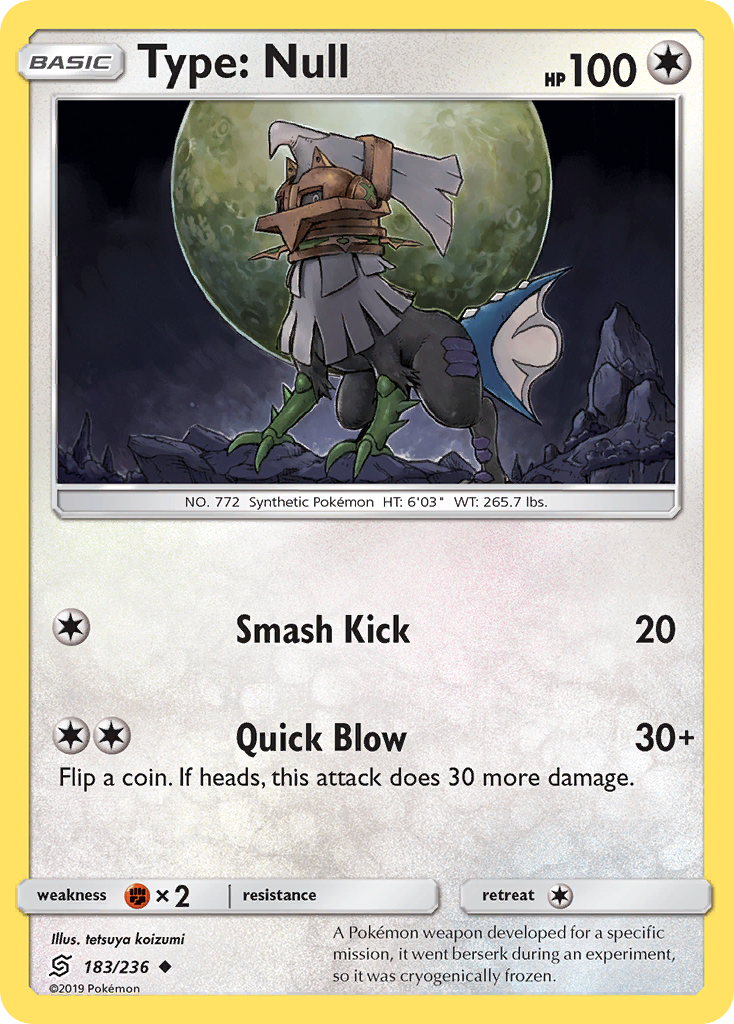 Type: Null (183/236) [Sun & Moon: Unified Minds] | Total Play