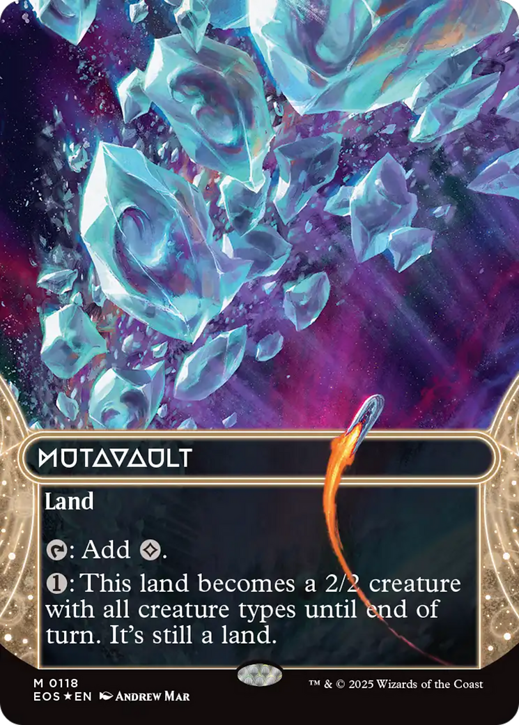 Mutavault (0118) (Borderless) (Galaxy Foil) [Edge of Eternities: Stellar Sights] | Total Play