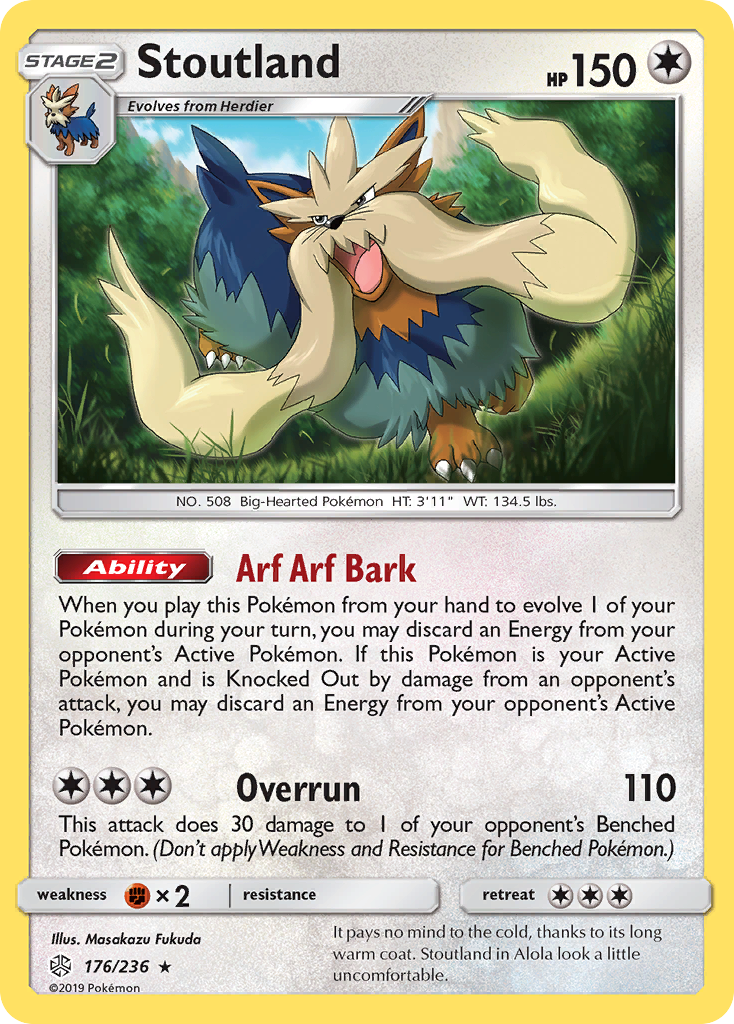 Stoutland (176/236) [Sun & Moon: Cosmic Eclipse] | Total Play