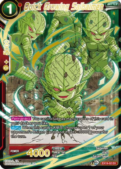 Quick Growing Saibaimen (EX19-02) [Special Anniversary Set 2021] | Total Play
