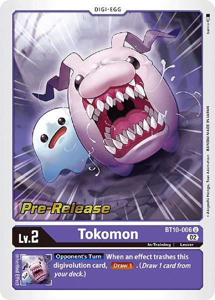 Tokomon [BT10-006] [Xros Encounter Pre-Release Cards] | Total Play