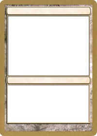 2004 World Championship Blank Card [World Championship Decks 2004] | Total Play