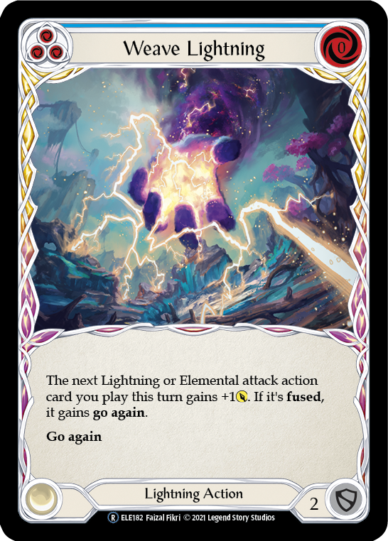 Weave Lightning (Blue) [U-ELE182] (Tales of Aria Unlimited)  Unlimited Rainbow Foil | Total Play
