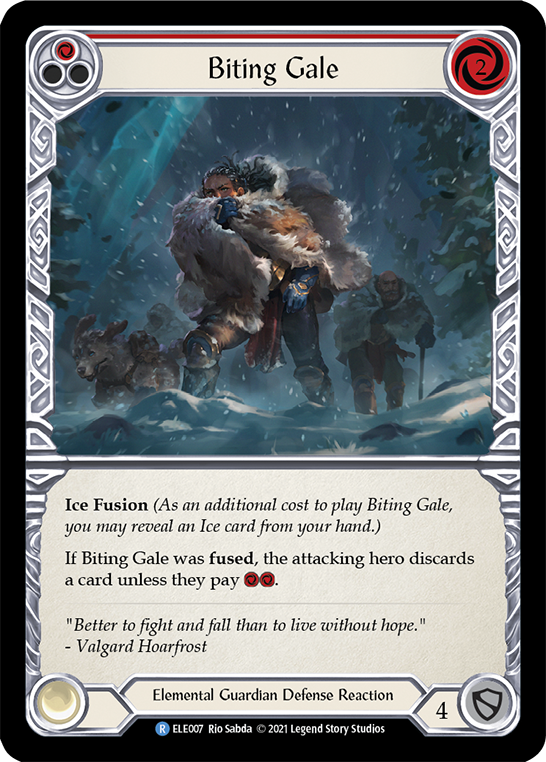 Biting Gale (Red) [ELE007] (Tales of Aria)  1st Edition Normal | Total Play