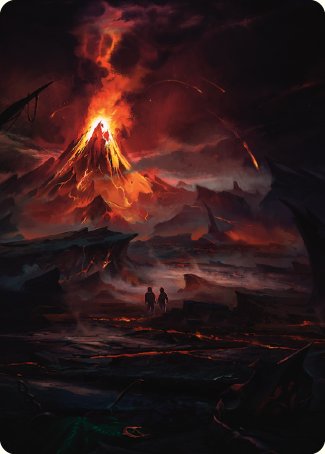 Valley of Gorgoroth Art Card [The Lord of the Rings: Tales of Middle-earth Art Series] | Total Play