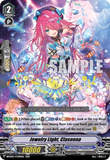 Jewelry Light, Claseena (Hot Stamped) (BSF2022/VGP01SEN 2022) [Bushiroad Event Cards] | Total Play