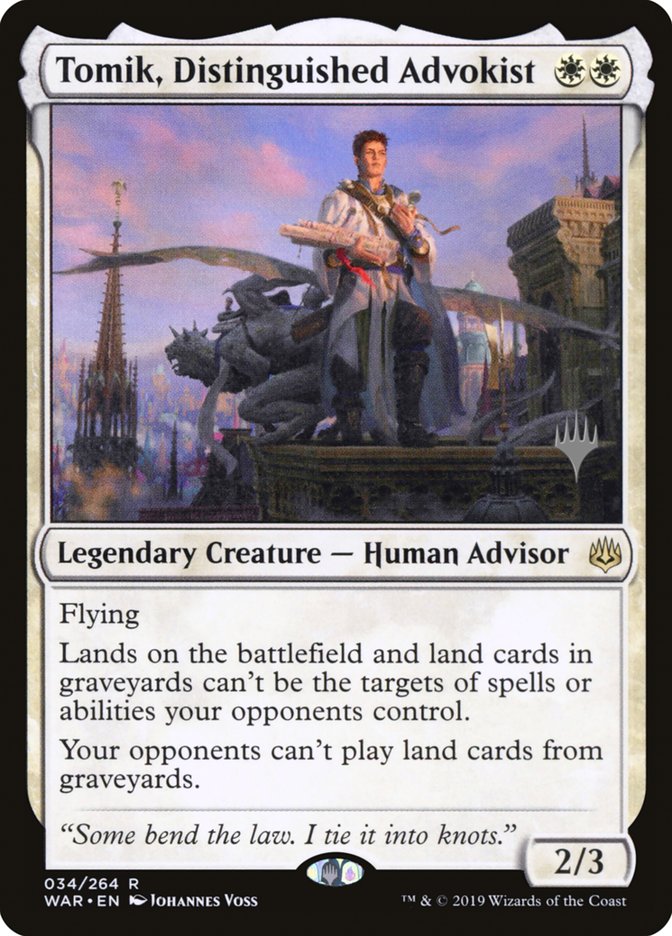 Tomik, Distinguished Advokist (Promo Pack) [War of the Spark Promos] | Total Play