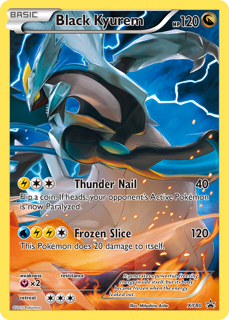 Black Kyurem (XY80) (Full Art Promo) [XY: Black Star Promos] | Total Play