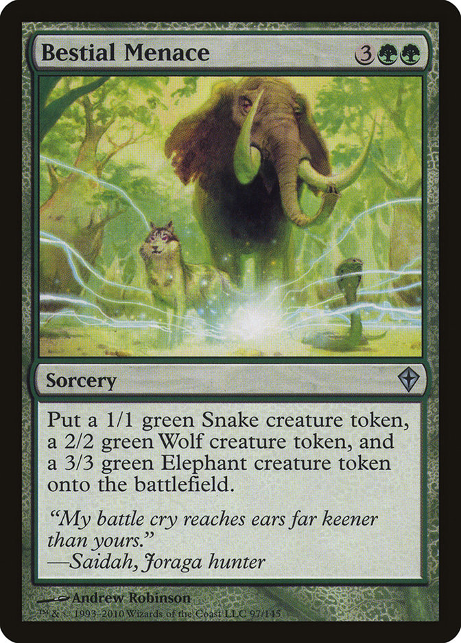 Bestial Menace [Worldwake] | Total Play