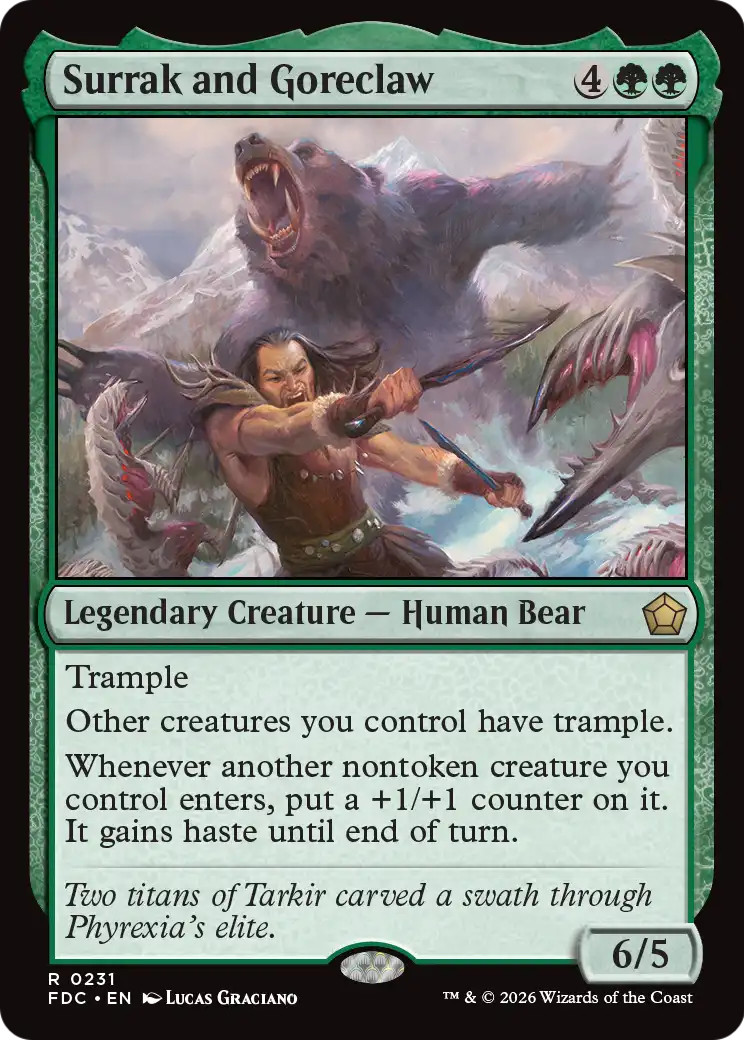 Surrak and Goreclaw [Foundations Commander] | Total Play