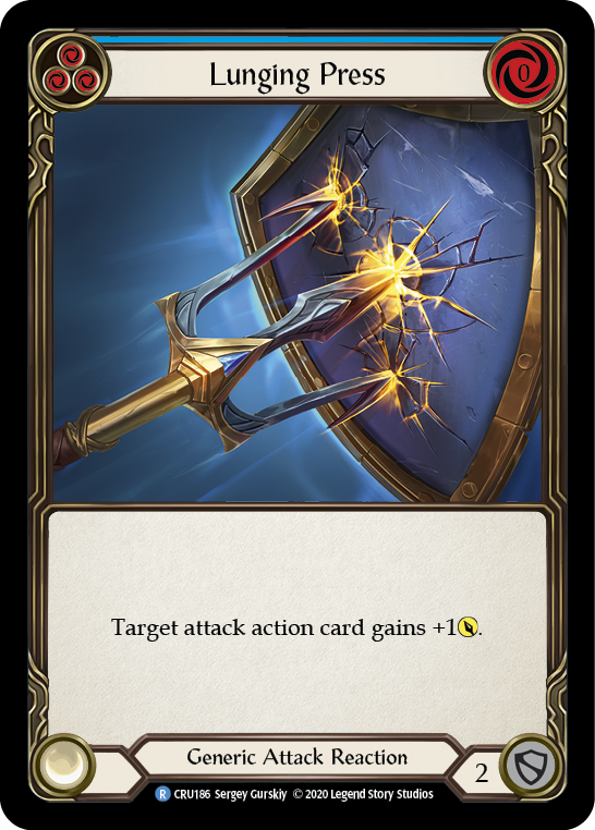Lunging Press [CRU186] (Crucible of War)  1st Edition Rainbow Foil | Total Play
