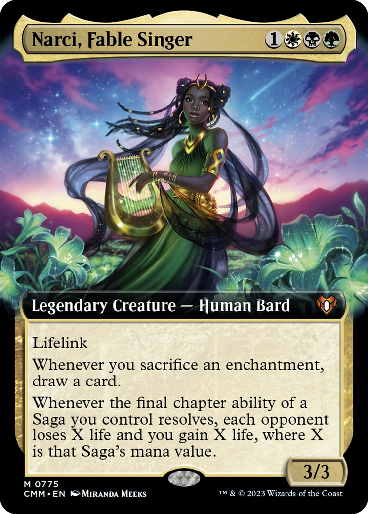 Narci, Fable Singer (Extended Art) [Commander Masters] | Total Play