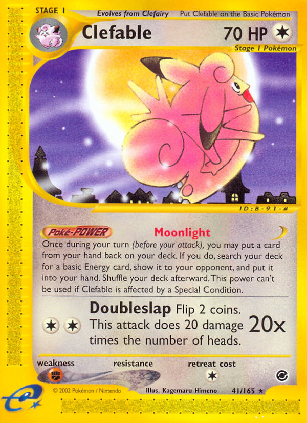 Clefable (41/165) [Expedition: Base Set] | Total Play