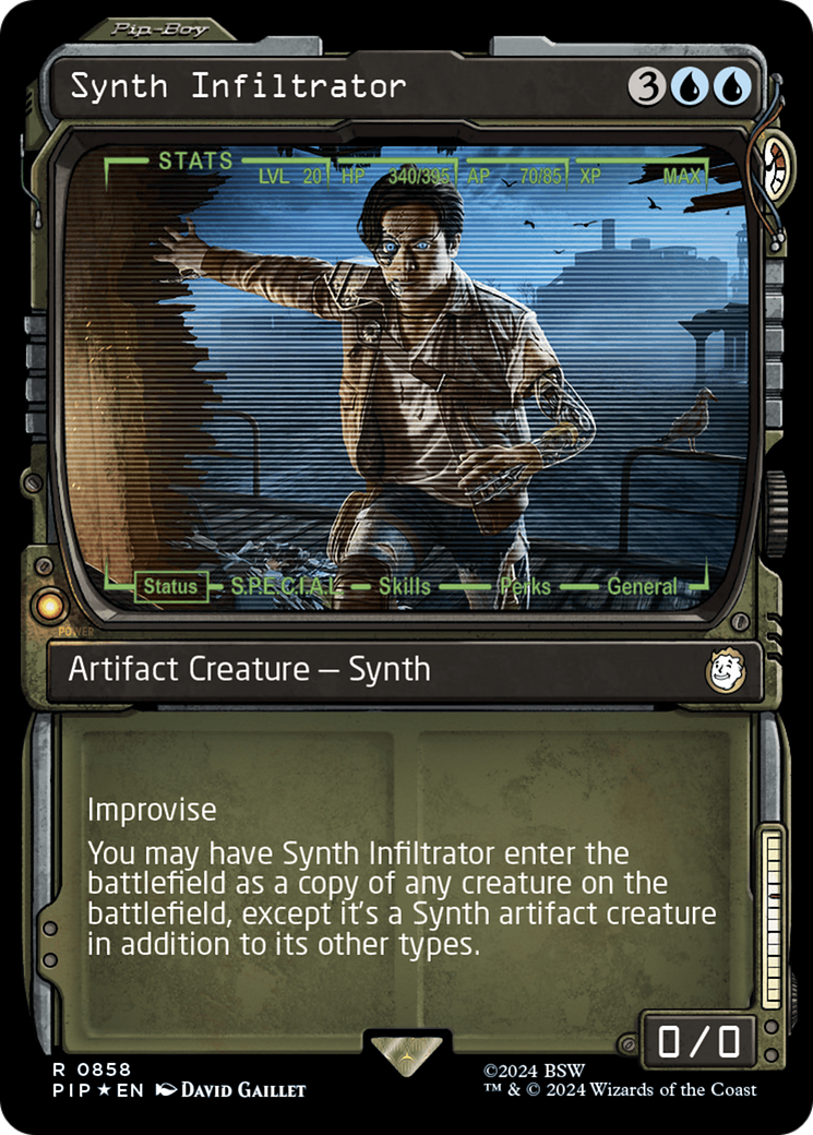 Synth Infiltrator (Showcase) (Surge Foil) [Fallout] | Total Play