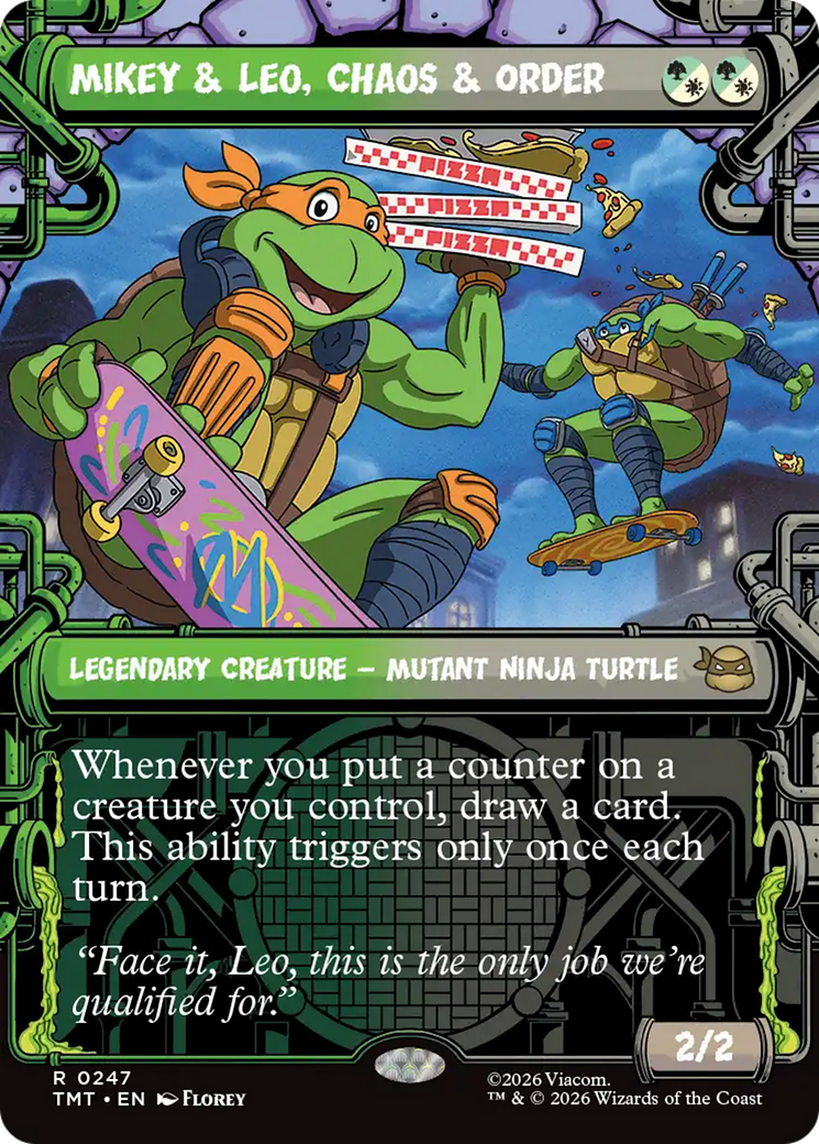 Mikey & Leo, Chaos & Order (Showcase) [Teenage Mutant Ninja Turtles] | Total Play