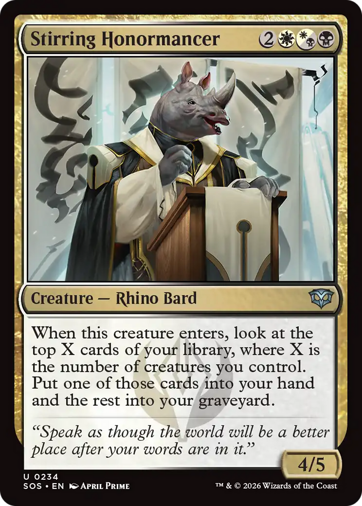 Stirring Honormancer [Secrets of Strixhaven] | Total Play