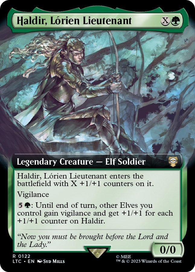 Haldir, Lorien Lieutenant (Extended Art) [The Lord of the Rings: Tales of Middle-Earth Commander] | Total Play