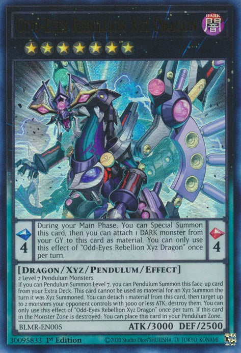 Odd-Eyes Rebellion Xyz Dragon [BLMR-EN005] Ultra Rare | Total Play