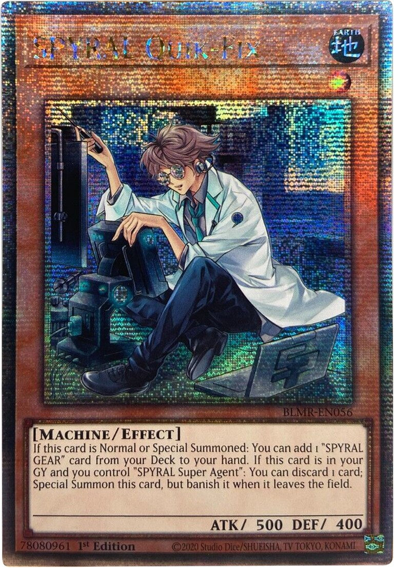 SPYRAL Quik-Fix [BLMR-EN056] Quarter Century Secret Rare | Total Play