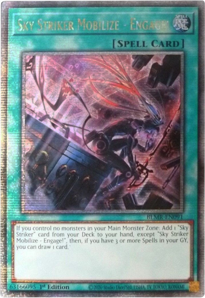 Sky Striker Mobilize - Engage! [BLMR-EN091] Quarter Century Secret Rare | Total Play