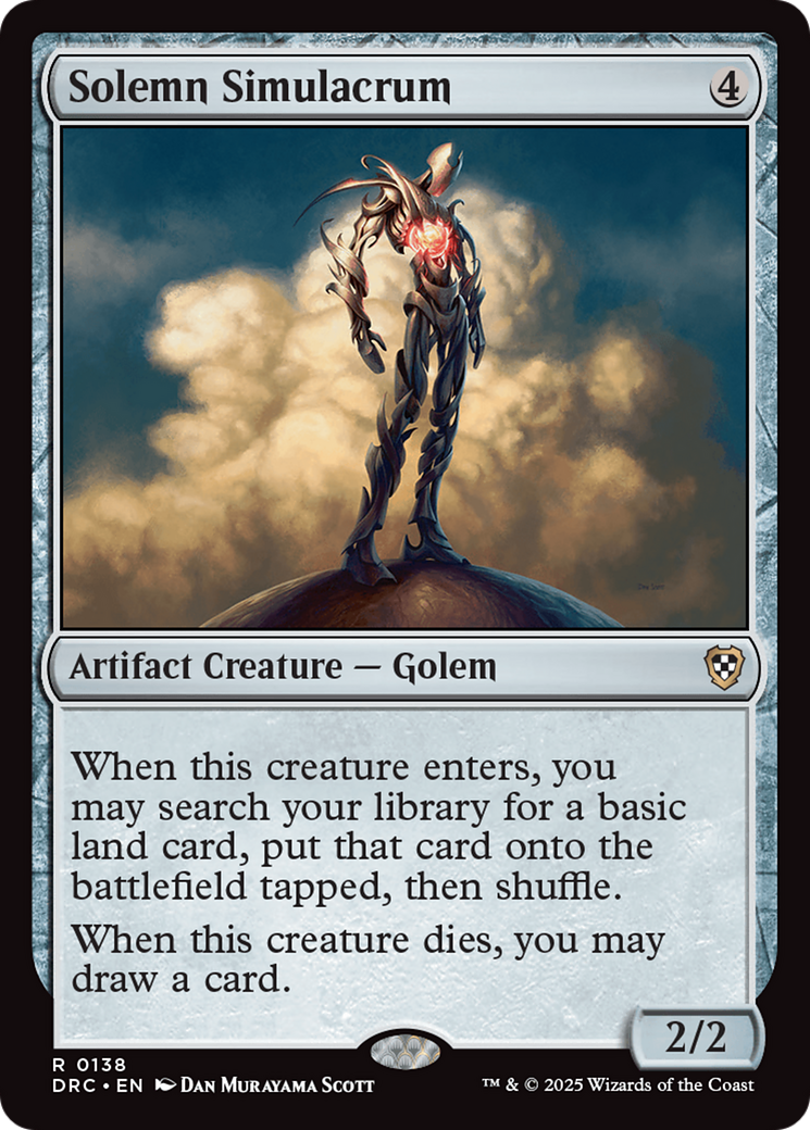 Solemn Simulacrum [Aetherdrift Commander] | Total Play