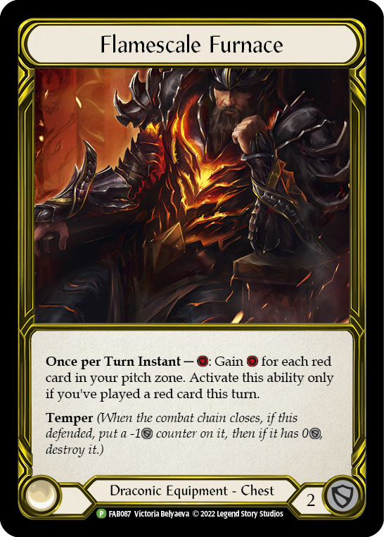 Flamescale Furnace (Golden) [FAB087] (Promo)  Cold Foil | Total Play
