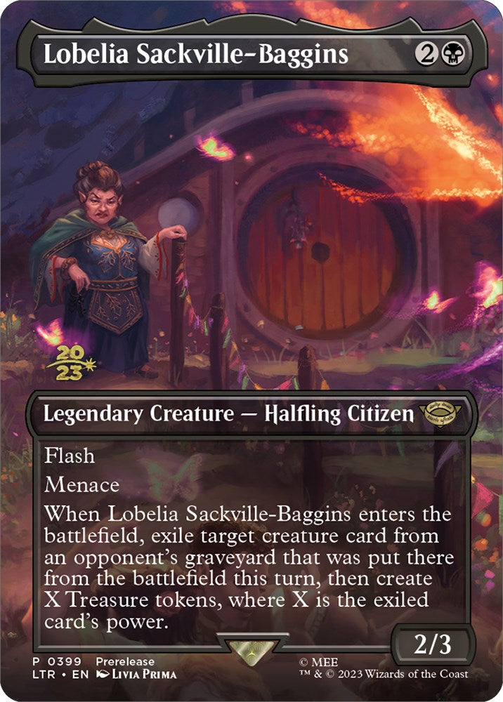 Lobelia Sackville-Baggins (399) [The Lord of the Rings: Tales of Middle-Earth Prerelease Promos] | Total Play