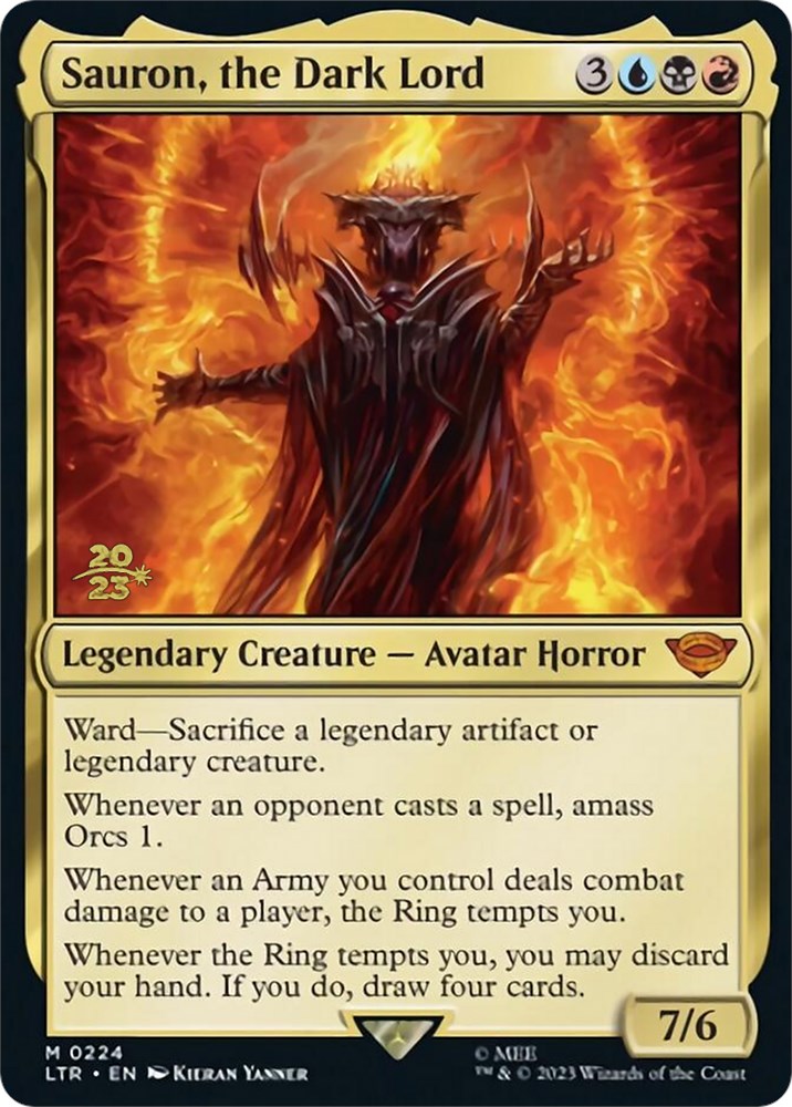 Sauron, the Dark Lord [The Lord of the Rings: Tales of Middle-Earth Prerelease Promos] | Total Play