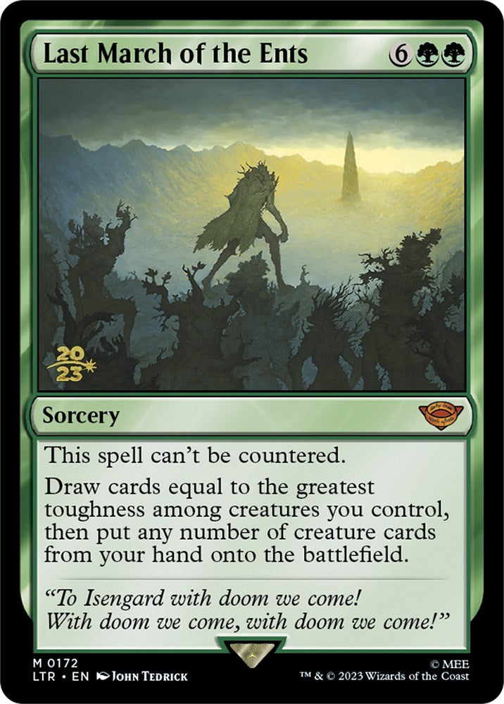 Last March of the Ents [The Lord of the Rings: Tales of Middle-Earth Prerelease Promos] | Total Play